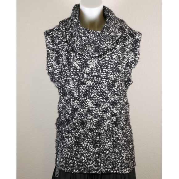 ANN TAYLOR OVERSIZED SLEEVELESS COWLNECK SWEATER - Picture 3 of 8
